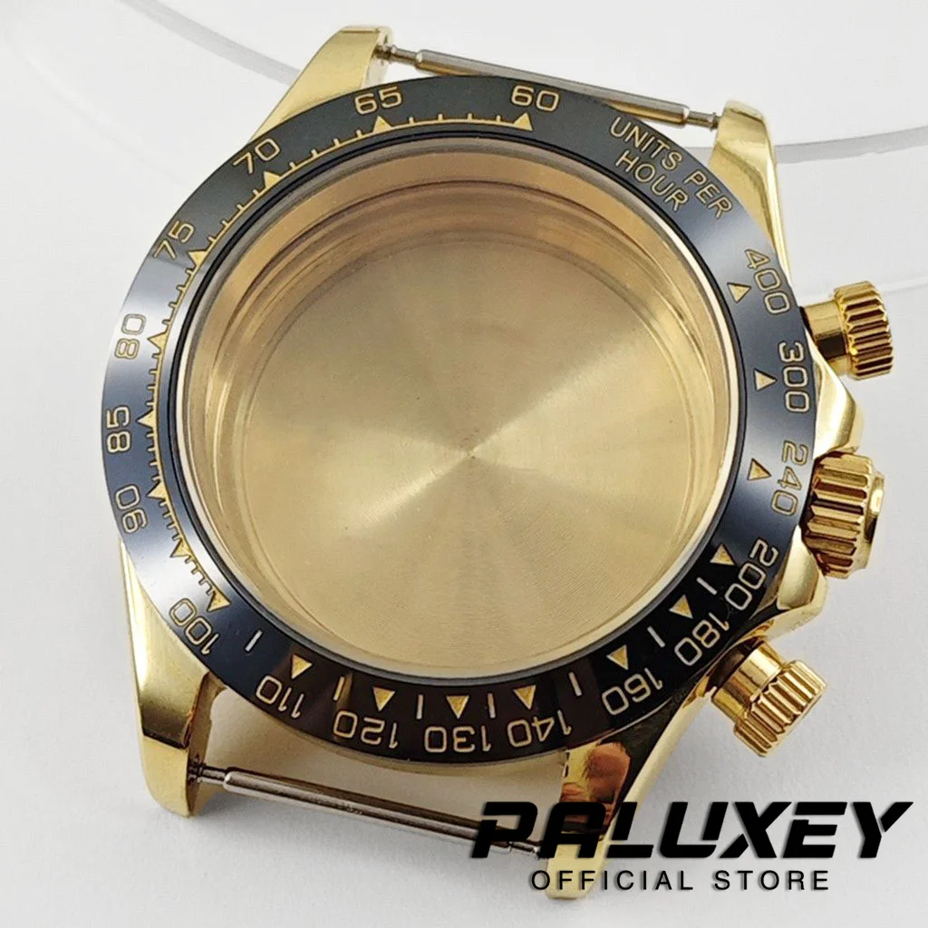 Daytona 40mm VK63 Sapphire Glass Watch Case Ceramic Bezel Men's Watch Accessories Suitable for VK63 VK63A VK64 Quartz Movement image 3