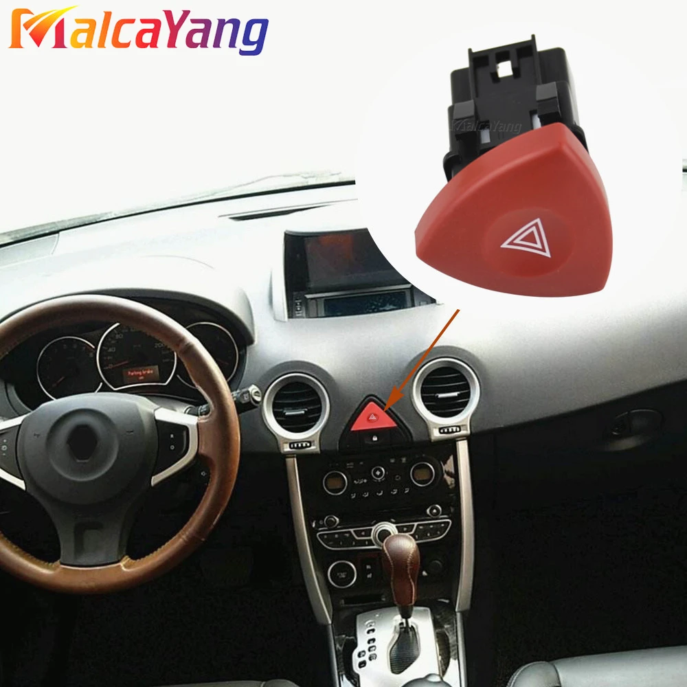 8200442724 Hazard Flasher Warning Light Switch Button For Renault Laguna Opel Vivaro Movano Nissan Primastar Interstar 93856337