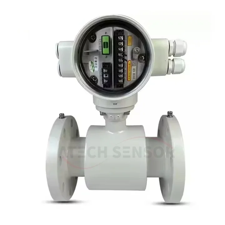 Atech OEM FL301 series clamp on magnetic flow meter, China low price 4-20ma output electromagnetic flowmeter