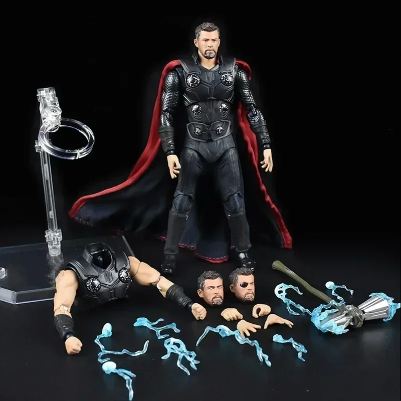 Figura de Acción de Thor de 16 cm, Legends Avengers Infinity War Stormbreaker, Cabeza Intercambiable, Modelo Thunderbolt, Juguete de Película, Estatua de PVC, Regalo para Adultos