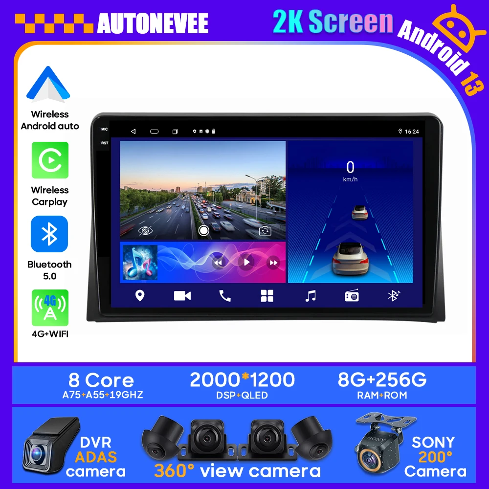 

Android Car For Volkswagen VW Multivan T5 2003 - 2015 4G Radio Stereo Multimedia Player Unit GPS Carplay Android Auto BT 2K