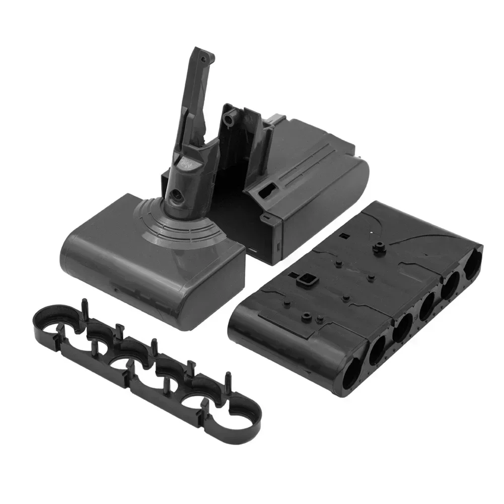 DIY 회로 기판 PCB 배터리 플라스틱 케이스, 다이슨 V8 진공 청소기 교체 호환, 6*21700 배터리 셀