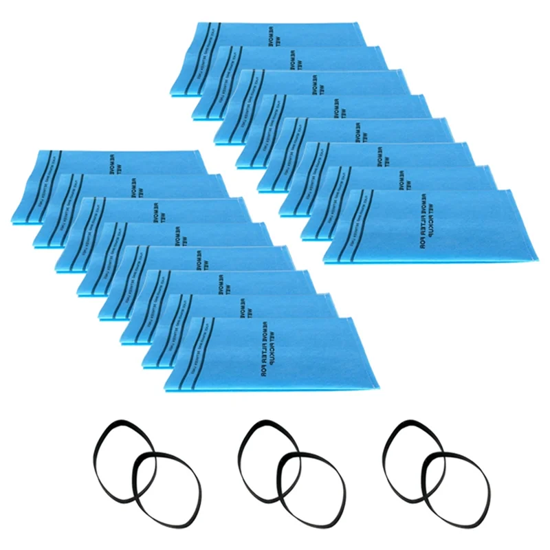 ABJN-6 Retaining Band Wet Dry Filter Bags(16Pcs) For 9-38737, Select Stinger 2-1/2 To 5-Gallon Shop Vac
