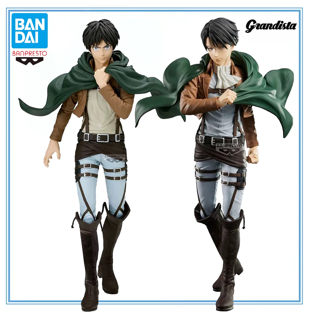 

100% Original Bandai Spirits Bandai Spirits Grandista Shingeki No Kyojin Levi Eren Yeager Anime Figure Collection Series