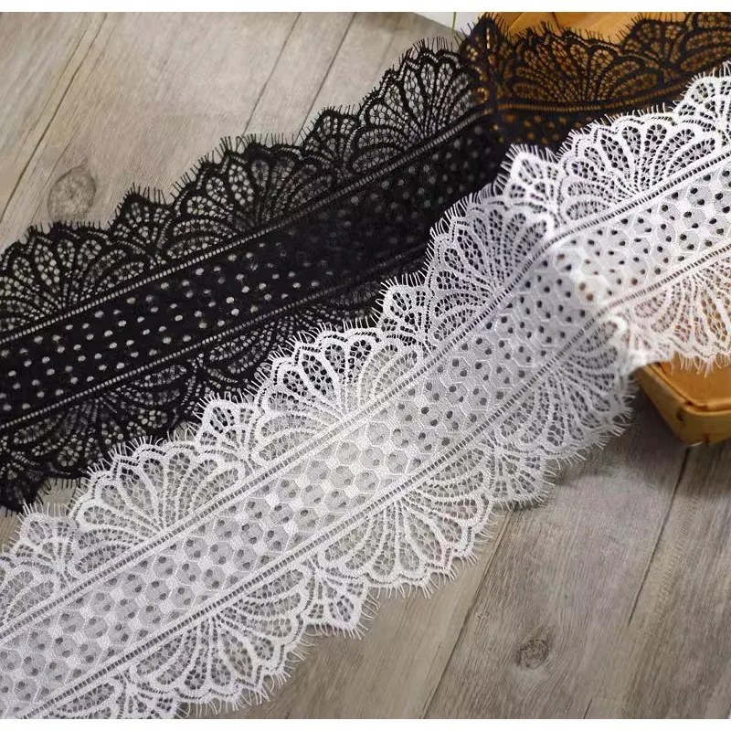 (1 yards/roll)African fabric lace high quality 2024 fine eyelashes DIY clothing home patchwork decorative accessories embroidery