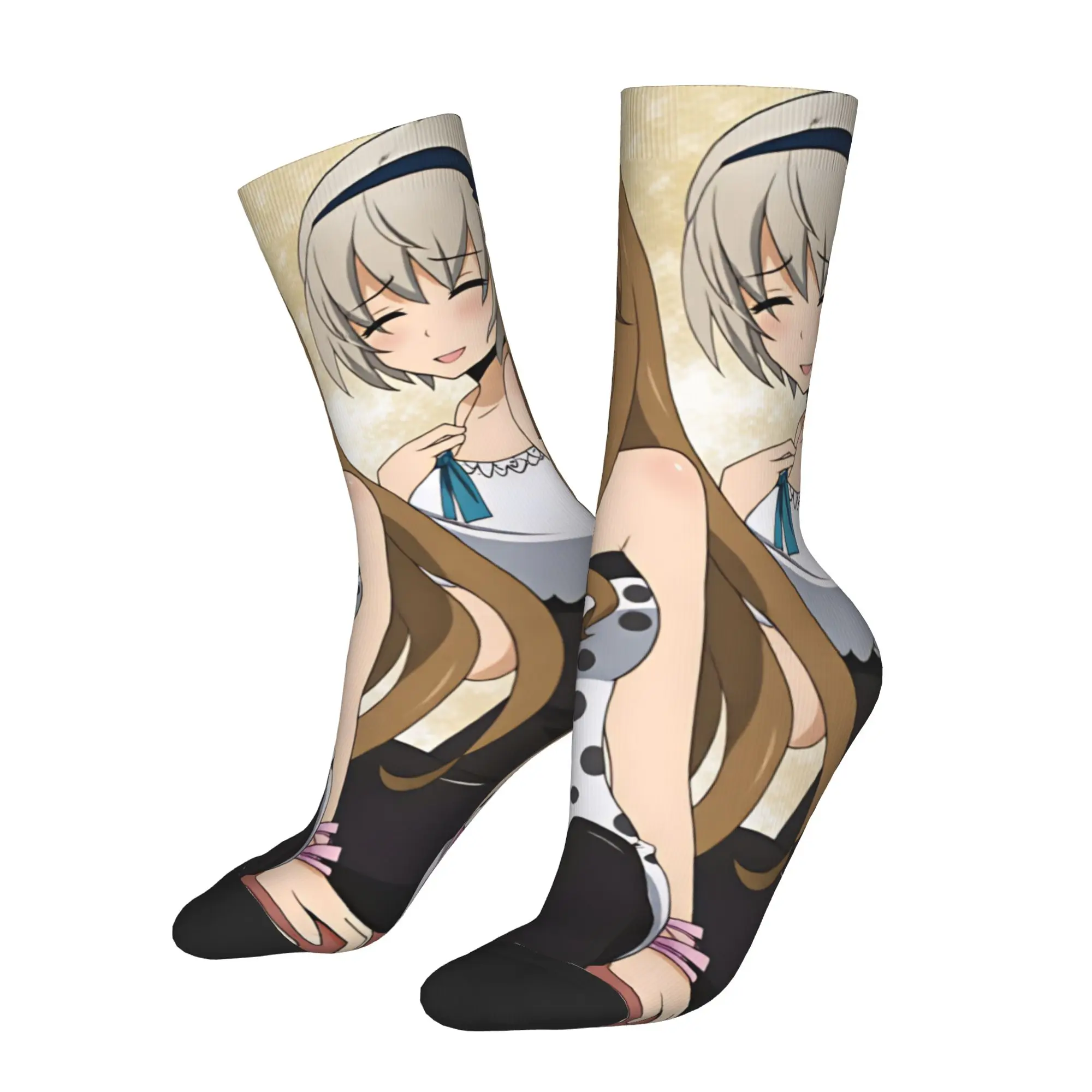 Fashion Printed H-Hetalia A-Axis P-Powers Nyotalia Socks for Women Men Stretchy Summer Autumn Winter  Crew Socks