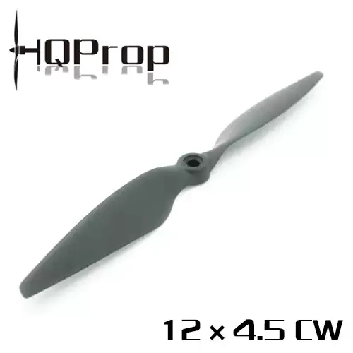 HQProp 12X4.5 Multi-Rotor Propeller 12 Inch Classic Black 3-Blade Glass Fiber Nylon Single Pack Long Range FPV Drone Blades