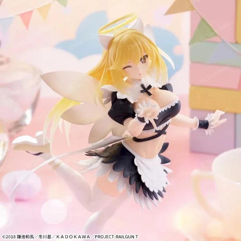 100% Original SEGA A Certain Scientific Railgun T Shokuhou Misaki Luminasta Angel Maid Anime Figures Desktop Decor Gift In Stock