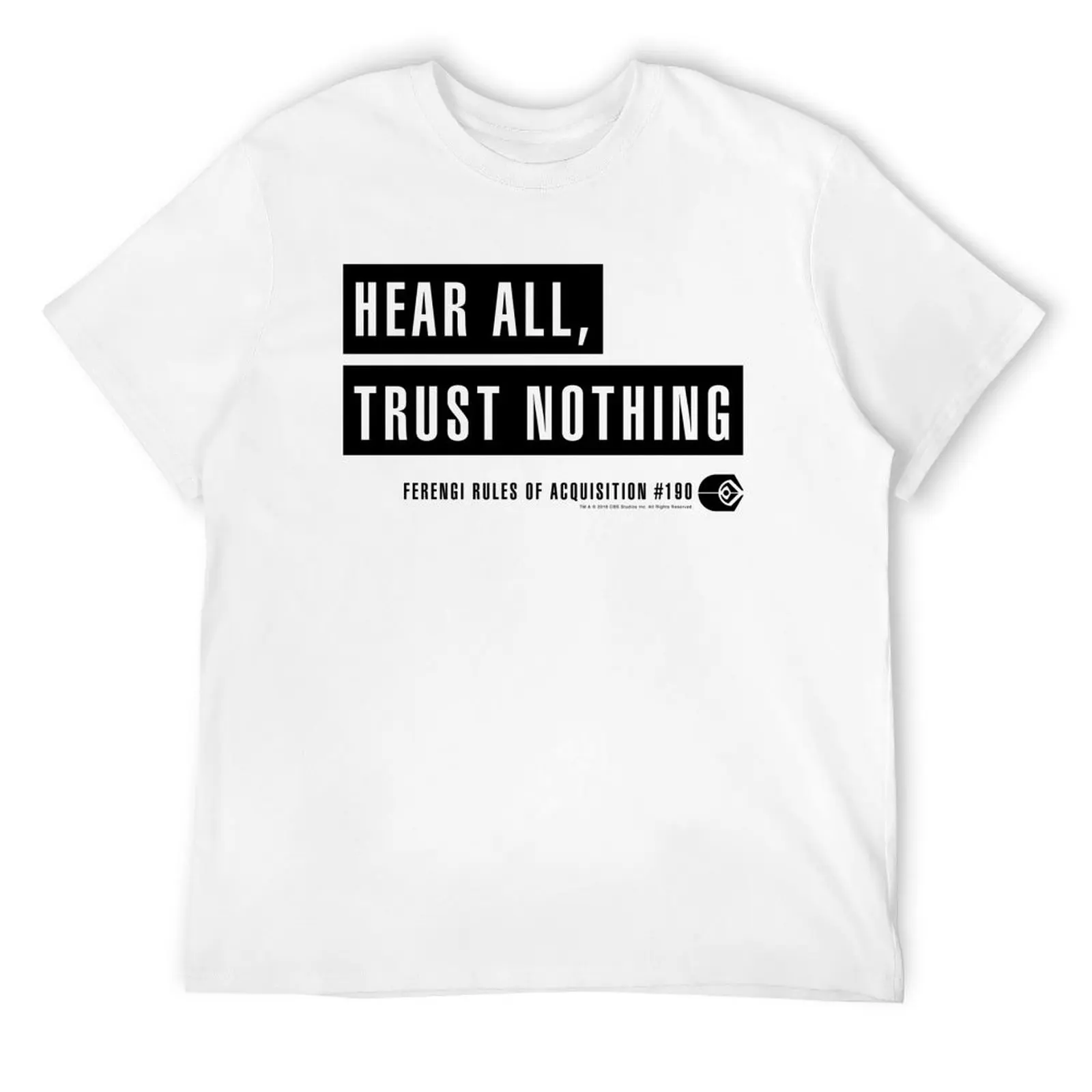 Star Trek Deep Space Nine Hear All, Trust Nothing Camiseta Ropa gráficos cosas baratas Camiseta para hombre