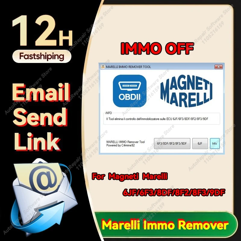 마렐리 이모 리무버(Immobilizer Check Removal)는 마그네티 마렐리 이모 오프(Immobilizer Off) 6JF/6F3/8DF/8F2/8F3/9DF용으로, 플래시 데이터 편집을 위한 것입니다.