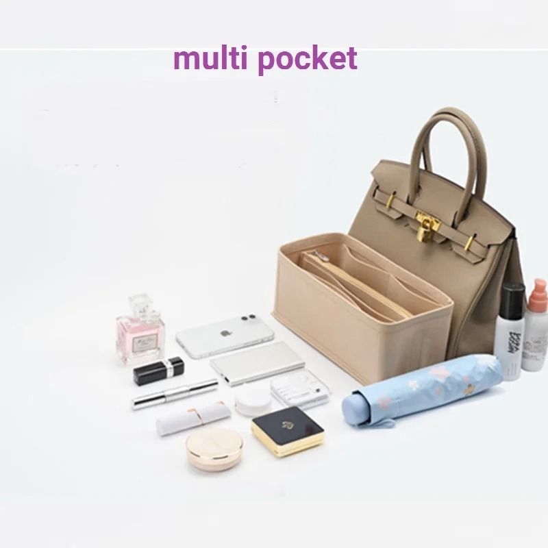 【Only Sale Inner Bag】Bag Organizer Insert For HER Mers Birkin Handbag Organiser Divider Shaper Protector Compartment Inner