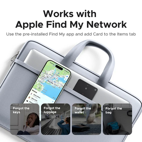 Imagen 2 del producto La tarjeta SmartTrack de seguridad UGREEN funciona con Apple Find My Wallet Bluetooth Tracker Buscador de teléfono Resistente al agua (solo iOS)
