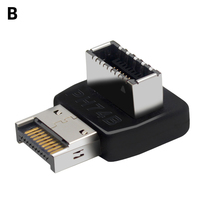 USB 3.1 Type E 90 Degree Converter Front USB C Header Adapter Vertical  Type E Header Converter for Computer Motherboard
