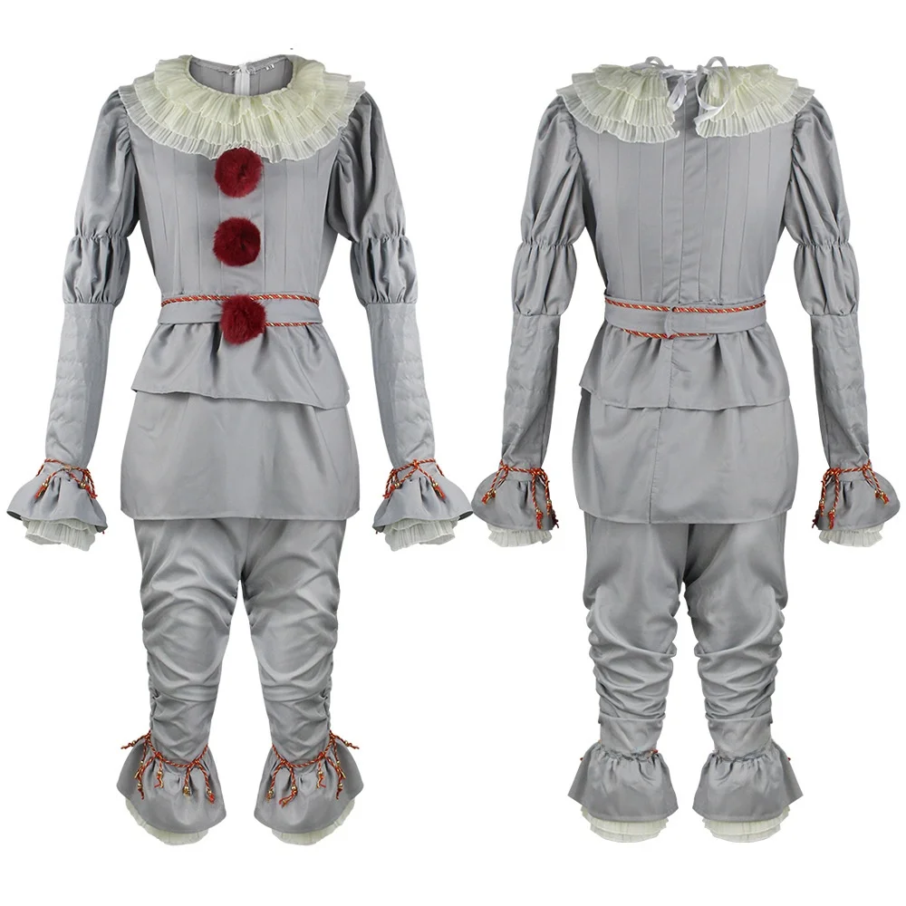 زي تنكري بينيوايز للرجال والنساء، زي المهرج للهالوين، زي المهرج الصغير للمسرح، زي تقليدي صيني