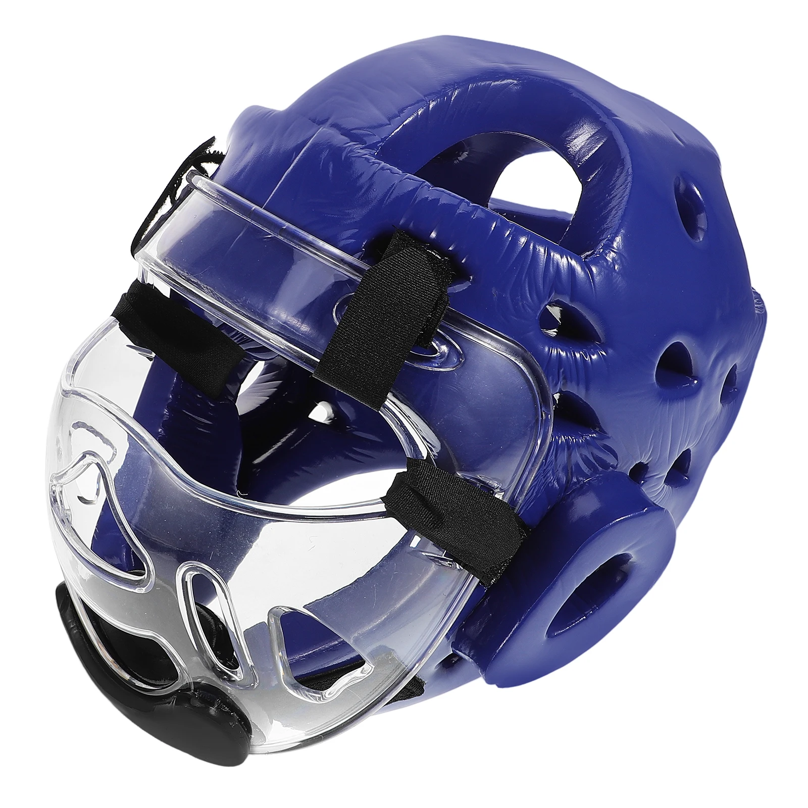 

Taekwondo Headgear Face Mask Adjustable Fit Ventilated for Kids Karate Sparring Training Competition Safety Youth Face Mask