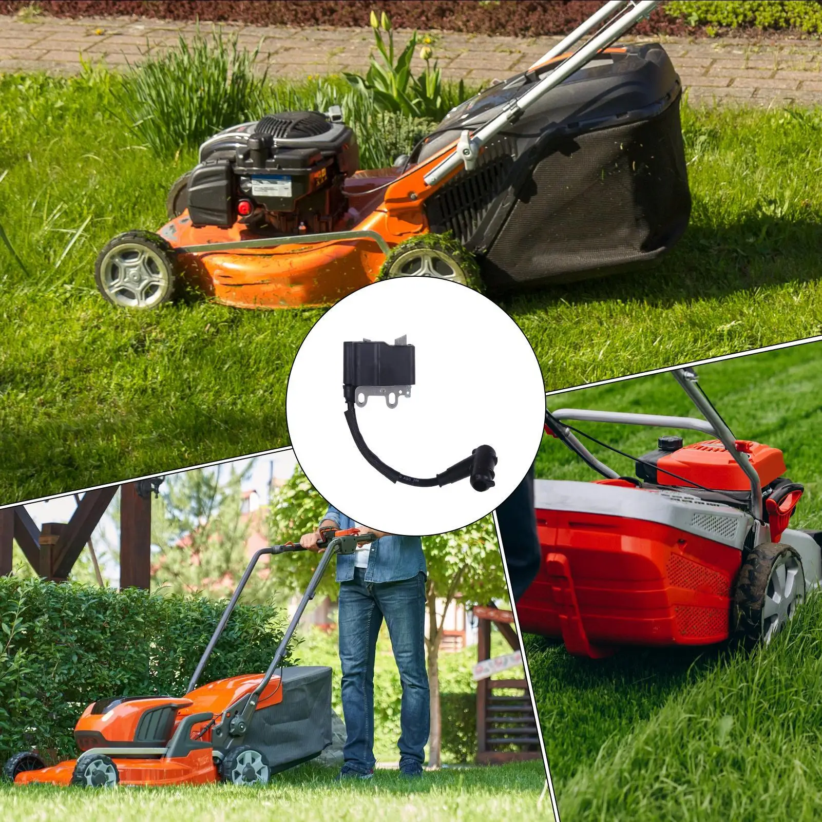 Bobina de encendido de alto rendimiento para cortacésped, piezas de repuesto de motor, accesorios de reparación de mantenimiento de equipos de jardín al aire libre