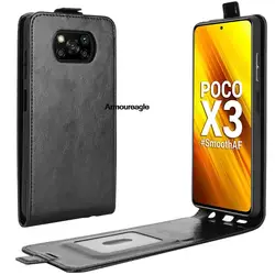 For Poco X3 Pro Case Flip Leather Cases On PocoX3 X3 nfc Guard Protector Vertical Wallet Leather Case For Xiaomi Poco X3 Pro