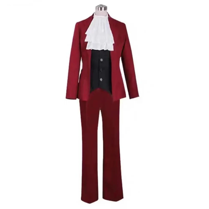 

Anime Ace Attorney Cosplay Miles Edgeworth Costume Party Uniform Full Set Unisex Outfits 2025