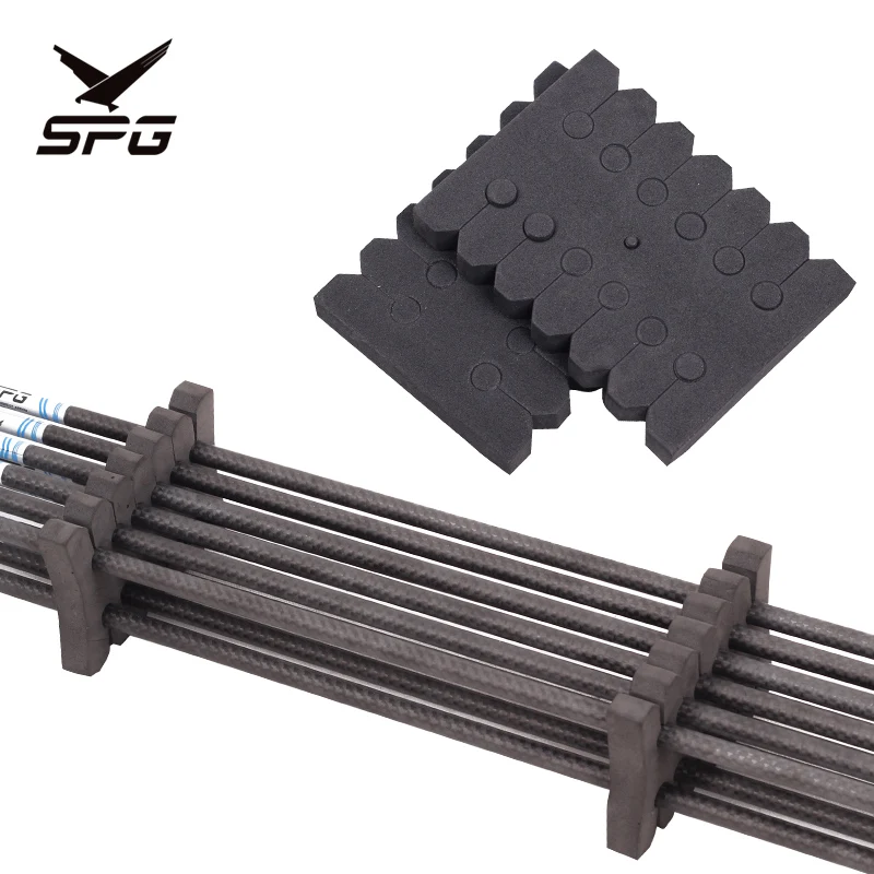 

SPG Archery Arrow Stand Traditional Recurve Bow Tool EVA Foam Mixed Carbon Fiberglass Arrows Racks Separator Storage Accessories