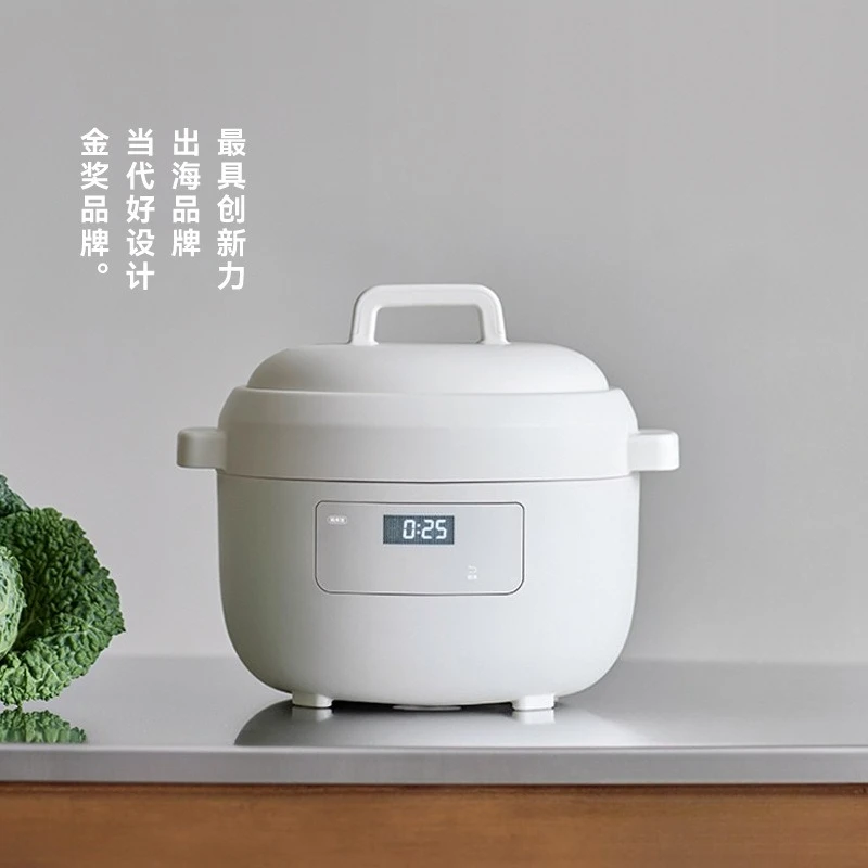 2.8L Mini Electric Rice Cooker 3-5 Person Multifunctional Steamer Home Compact Non-Stick Porridge Soup Keep Warm Portable