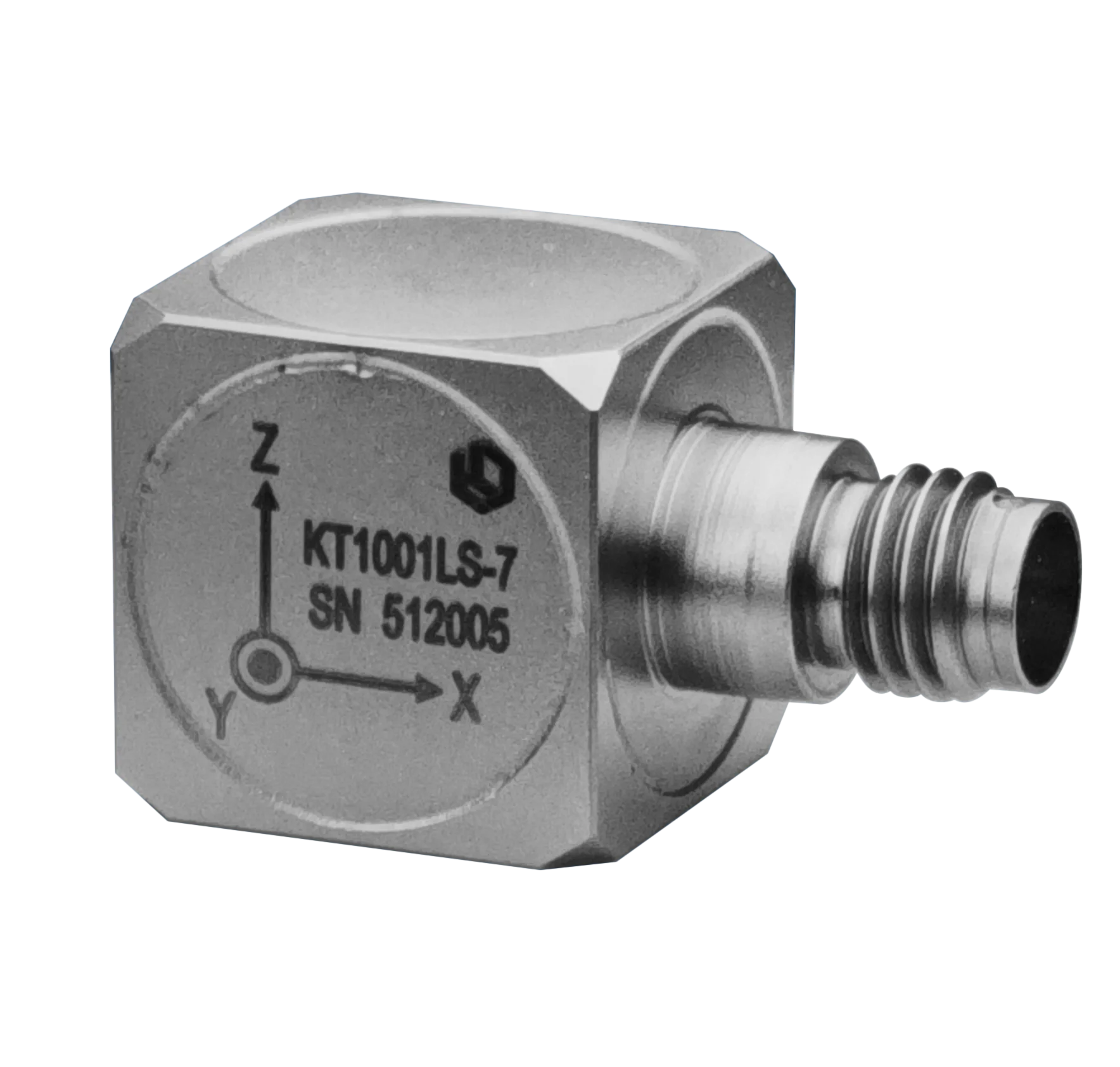IEPE Shock Acceleration Sensor 3 Axis Piezoelectric Shock Accelerometer Sensor Triaxial Piezoelectric Vibration Transducer 1000g