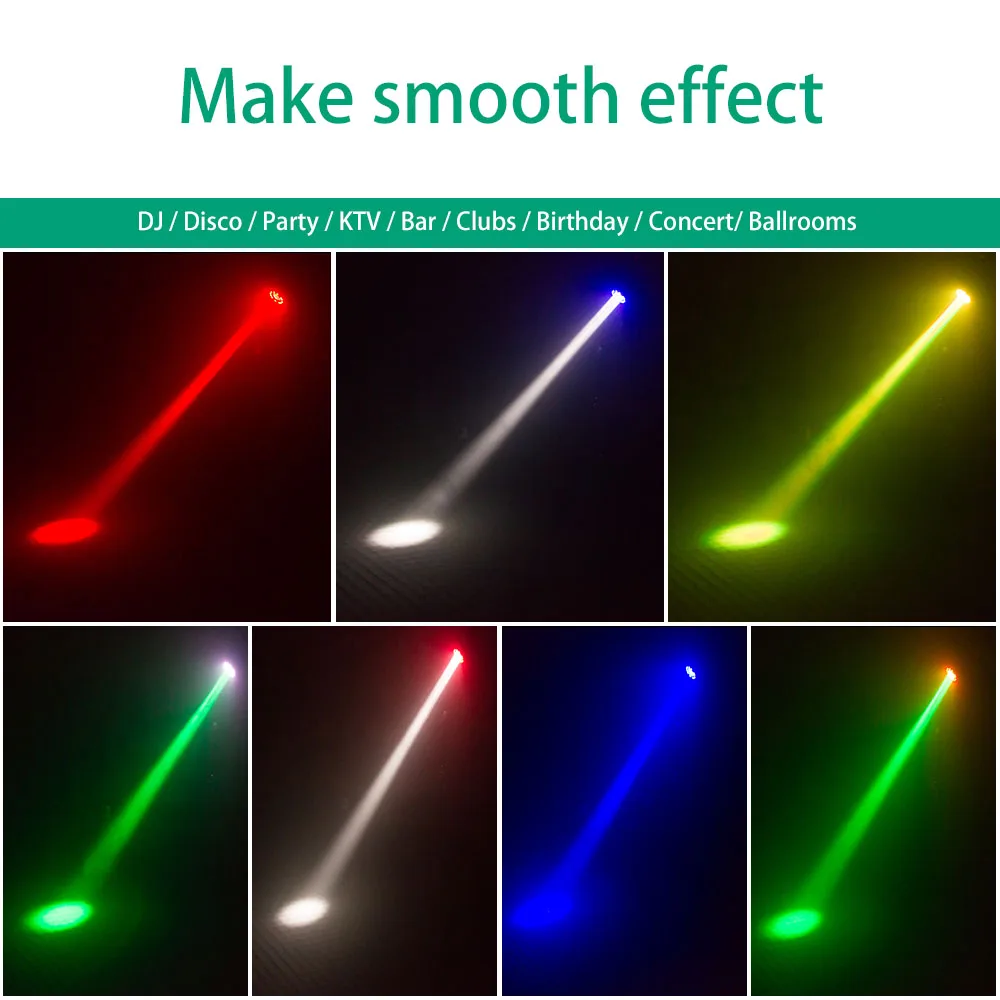 4PCS/SET RGBW LED Flat Par Light Auxiliary Lights Stage Effect Lighting for DJ Disco Party Christmas Bar Club Wedding Birthday