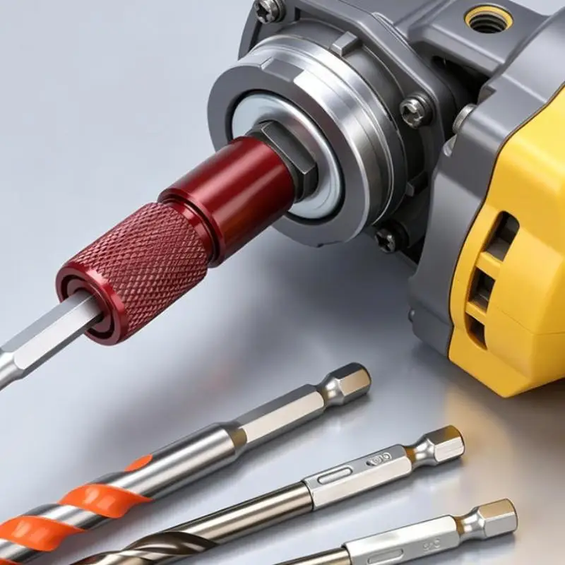 [C] 1 Set Fast Adapter For Electric Drill & Screwdriver 1/4 Inch Hex Extension Rod With Quick Release Auto Lock