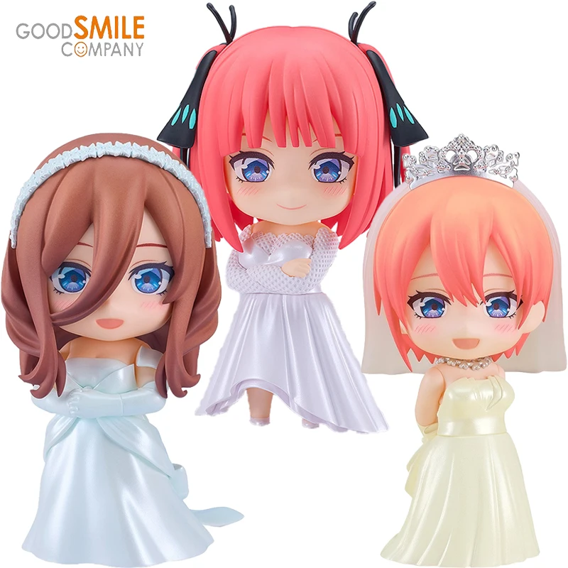 

In Stock Genuine Original GSC Nakano Ichika & Nino & Miku Wedding Dress Ver. The Quintessential Quintuplets Anime Figure Dolls