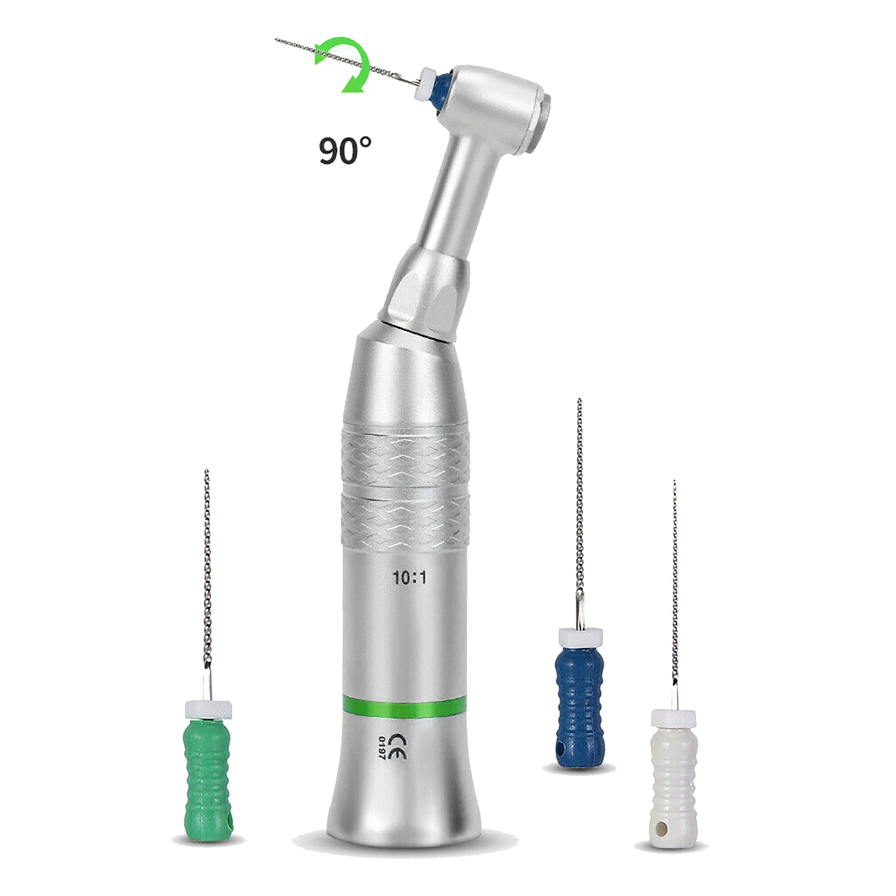 COXO 10:1 Dental Implant Handpiece Low Speed Handpiece Reduction 90º Reciprocating E Endodontic Treatment Fit KAVO NSK C5-12