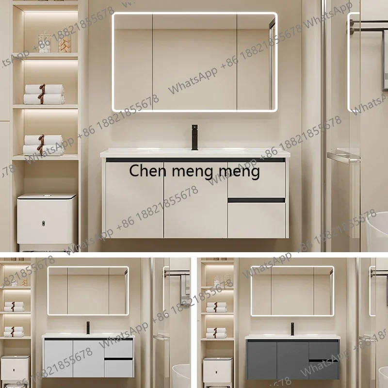 a17 Washbasin Ceramics Bathroom Cabinets Toilet Vintage Partition Vanity Bathroom Cabinets Light Storage Meuble Toilette Furnitu