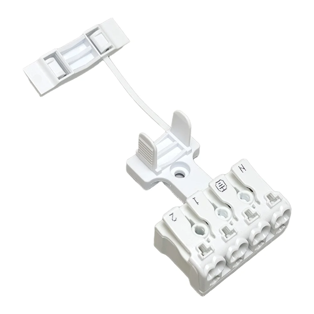 30pcs Screwless Quick Connect For Terminal Clamps Compatible with For Terminal Blocks Nylon V2 White Wire Connectors