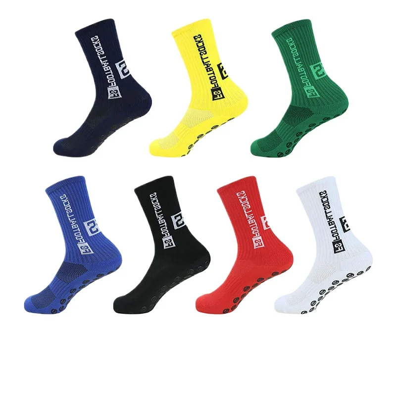 

Grip Soccer Socks Anti Slip Non Slip Men's Athletic Socks for Football Basketball Sports, 4 Pair