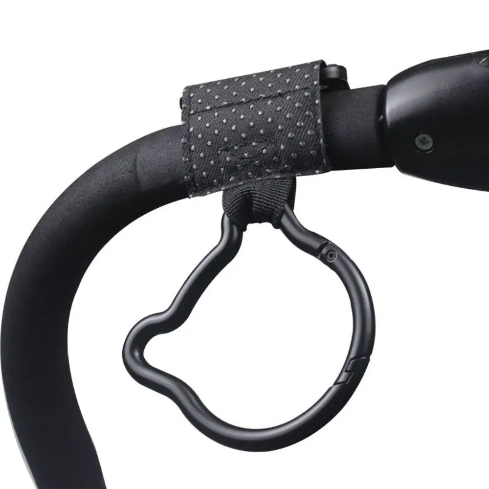 

Cartoon Bear Baby Stroller Hooks PU Cart Organizer Hanging Hook Solid Color Stroller Accessories Stroller Accessories Pram