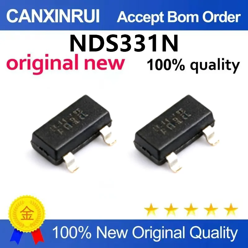 (5pcs-100pcs)Brand new original NDS331N silk screen 331 SOT-23 20V 1.3A N-channel field-effect transistor MOSFET