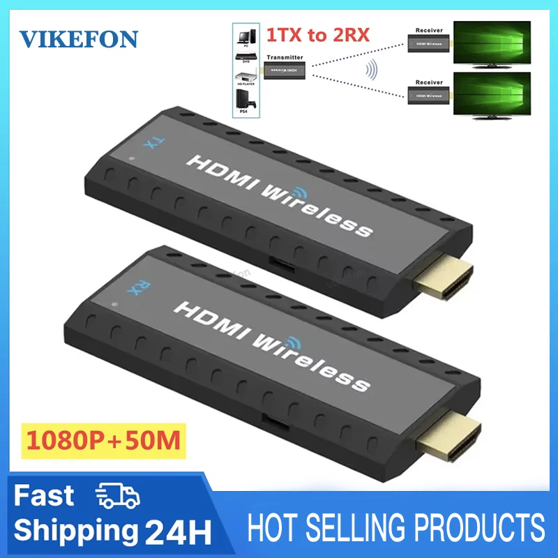 

Wireless HDMI-Compatible Video Transmitter and Receiver G6W Kits Extender Adapter TV Dongle 1080P for Monitor Projector Laptops