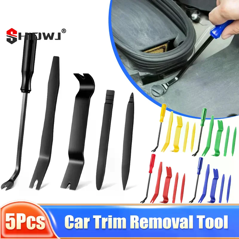 Piece Set, Non-Marring Plastic Pry Tools for Car Trim Removal, Door Panel Fastener Extraction Kit for Vehicle
