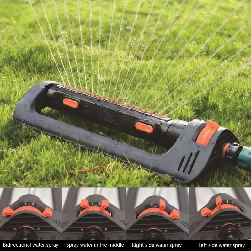 Smarted Motion Plastic Irrigation Sprinkler Covering Expansive Garden Area 