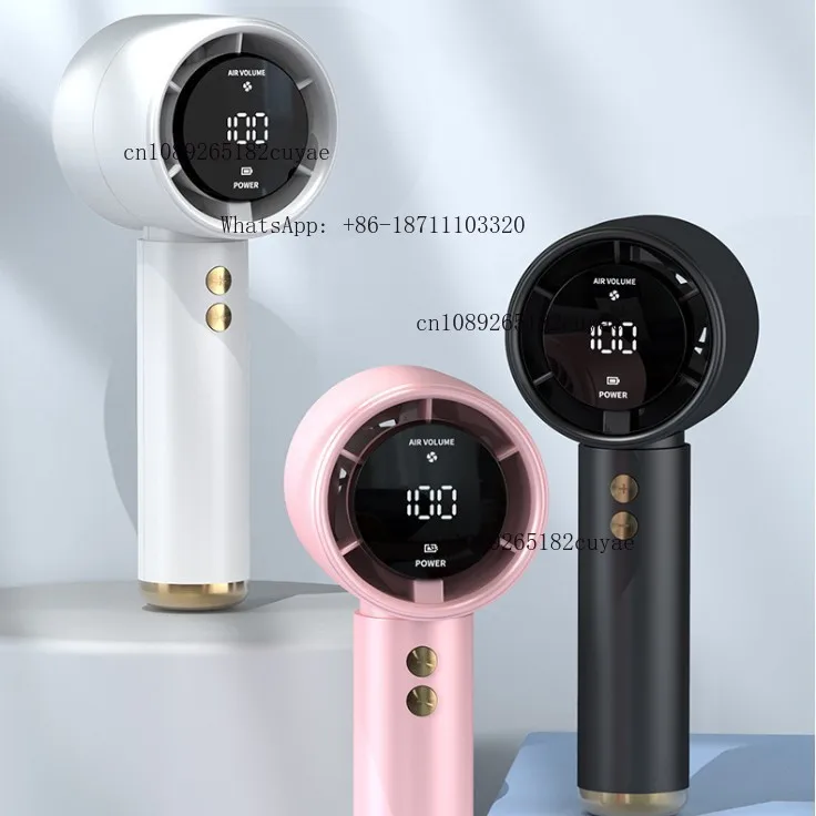 USB Mini Portable 100-Speed N68 High-Speed Handheld Turbo Fan New Foldable Plastic Desktop Small Fan for Household Use