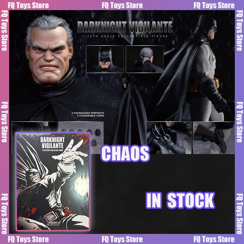 متوفر في المخزون الفوضى الفوضى No002 1/12 Darknight Vigilante باتمان فارس الظلام يعود سوبرمان أنيمي عمل أرقام اللعب نموذج هدية #1