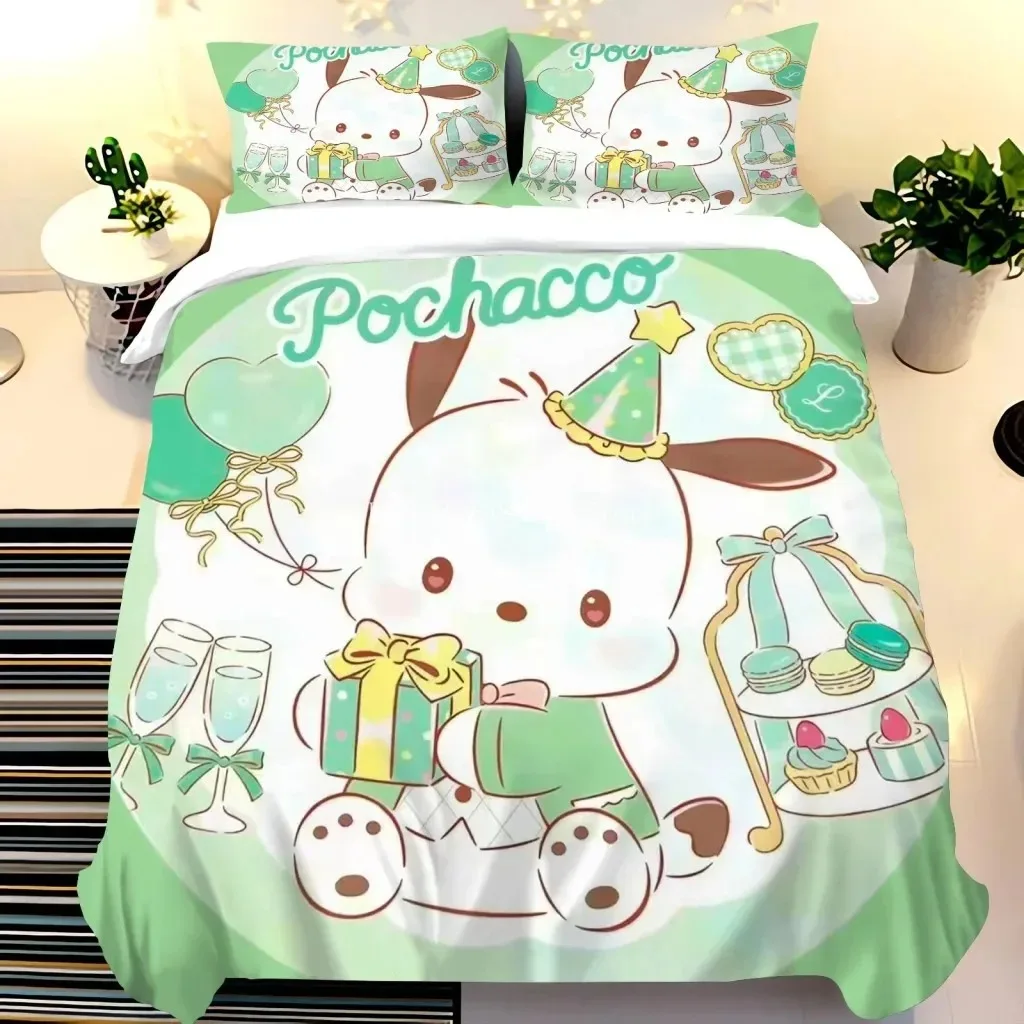 

Cute Cartoon Pacha dog Double Cute Printing Home Anime Comforter Quilt Duvet Cover Boys Girls Children Bedding Set