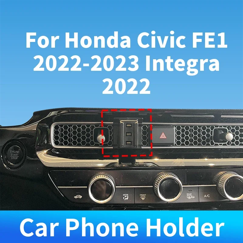 Car Phone Holder Special Fixed Wireless Charger For Honda Civic FE1 2022-2023 Integra 2022 For Car Auto Interior Accessories