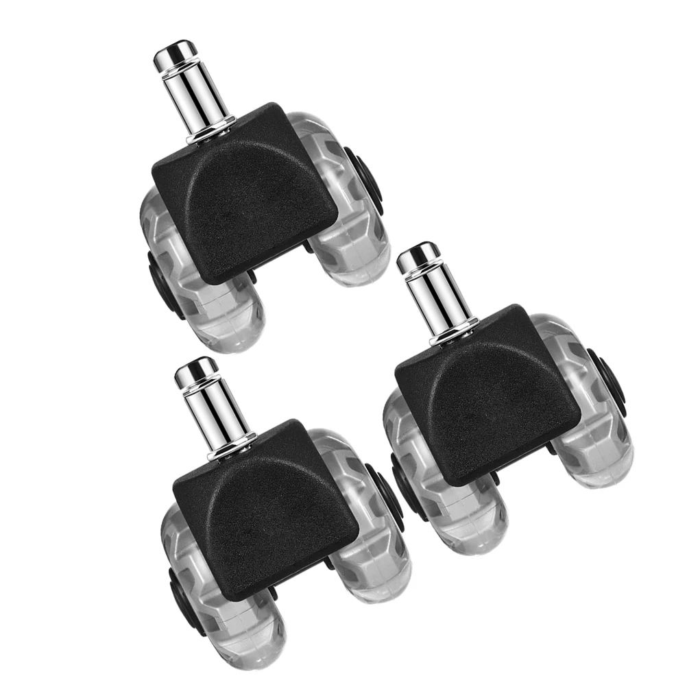 

3 Pcs Caster Accessories Computer Chair Casters Wheel Replacement Wheels Heavy Duty Chairs Gaming Feet