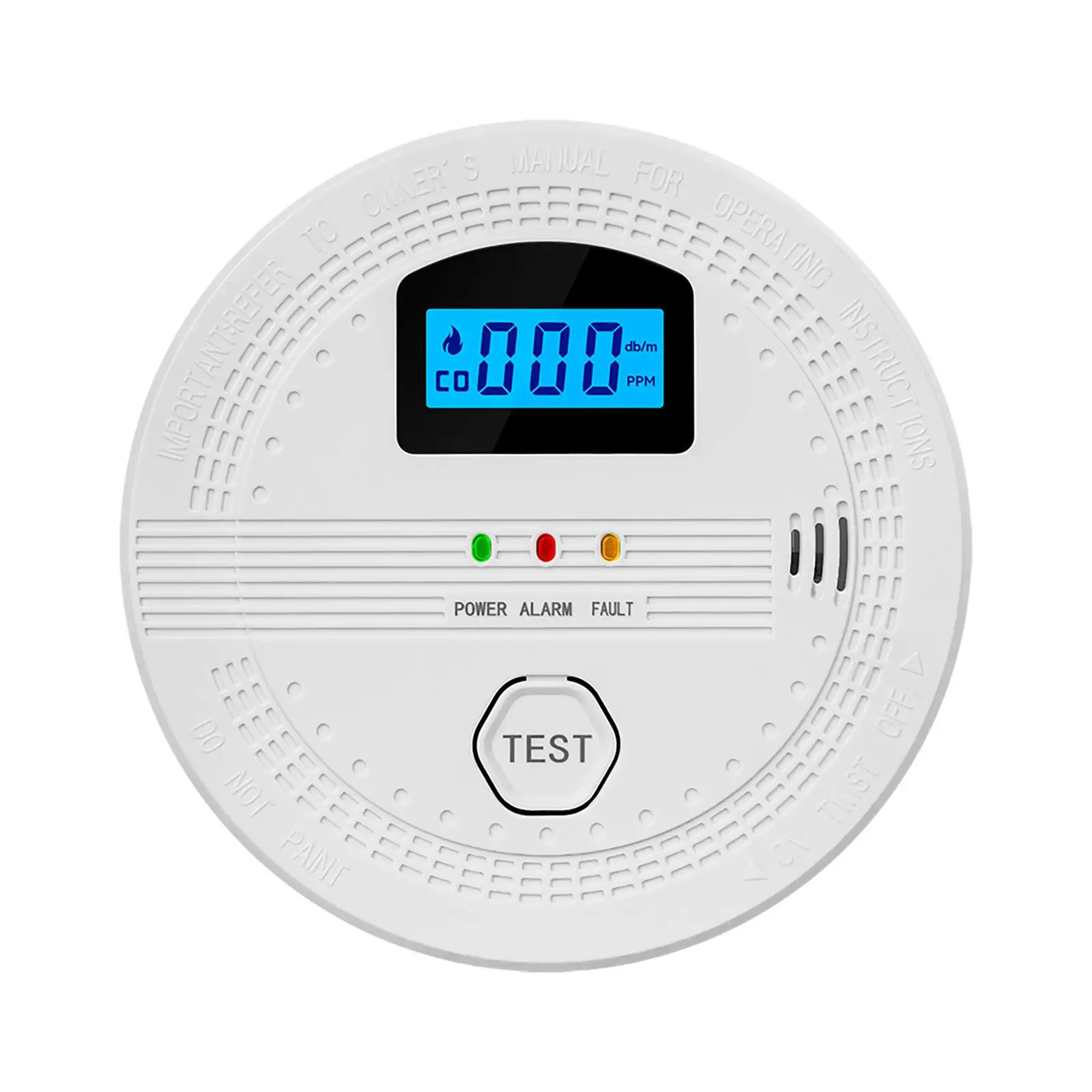 CO&Smoke Composite Fire Alarm Detector Efficient Smoke and Carbon Monoxide Sensor
