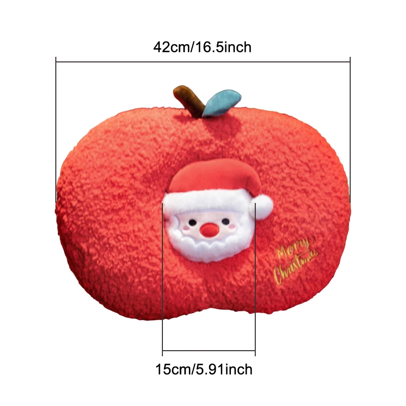 Christmas Pillow Toy Kawaii Santa Claus Snowman Plush Doll Cute Christmas Apple Xmax Tree Home Decoration