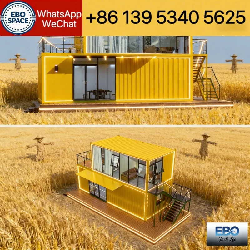 Custom 30ft foldable expandable prefab container villa designed for forest lodge outdoor use waterproof build includes kitchen b