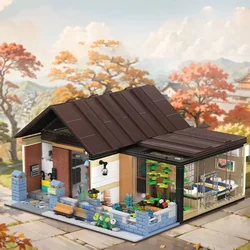 Creative 61006City Japanese Style Range Single-family Villa flower house Building Blocks  Architecture Bricks Toys for Kid Gifts