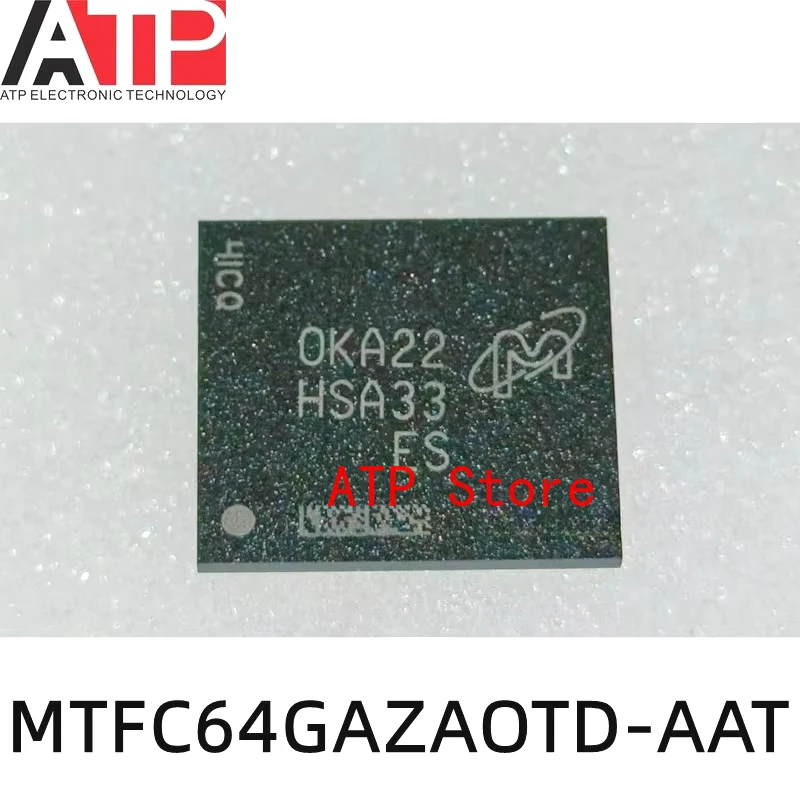 1 Piece New Original MTFC64GAZAOTD-AAT HSA33 FBGA153 Memory Chip IC FLASH 512GBIT UFS