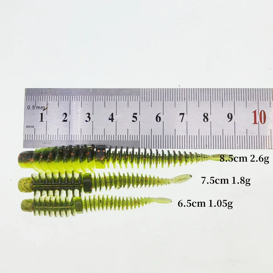 MUKUN worm bait soft bait  65mm 75mm fishing lures Smell with Salts Soft Silicone Fishing Lure  fishing bait