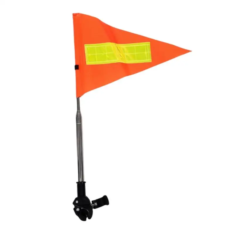 

Reflective Warning Flag Bike Flags For Outdoor Trailer Safety Flagpole Bicycle Stem Pvc Golf Cart Accessories For Kids Scooter