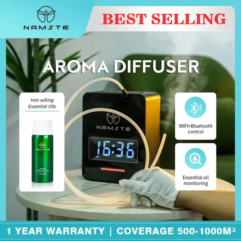 Namste 500m³ Aroma Diffuser For Home Air Fresheners Sprayer Aromatherapy Scent Device Smart Essential Oils Machine Oil Diffuser